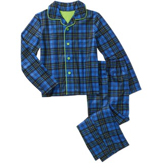 Faded Glory Boys Button Front Pajama 2 Piece Sleep Sets