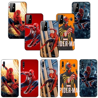 MARVEL เคสโทรศัพท์มือถือพิมพ์ลาย Spiderman สําหรับ Samsung Galaxy A02S A31 A42 Note20 10 9 8 Ultra Plus Lite Note20 Note10