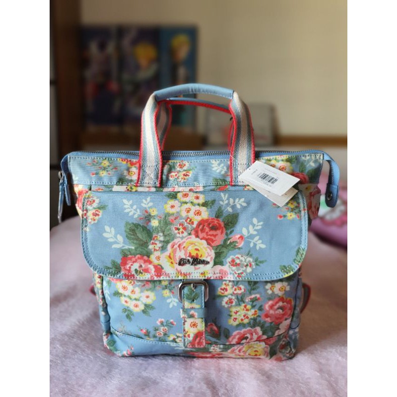 CATH KIDSTON กระเป๋าเป้ BUCKLE SQUARE BACKPACK CANDY FLOWERS