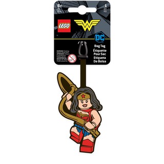 LEGO ป้ายติดกระเป๋า ป้ายห้อยกระเป๋า เลโก้ รุ่น วันเดอร์วูแมน  WONDER WOMAN ลิขสิทธิ์แท้