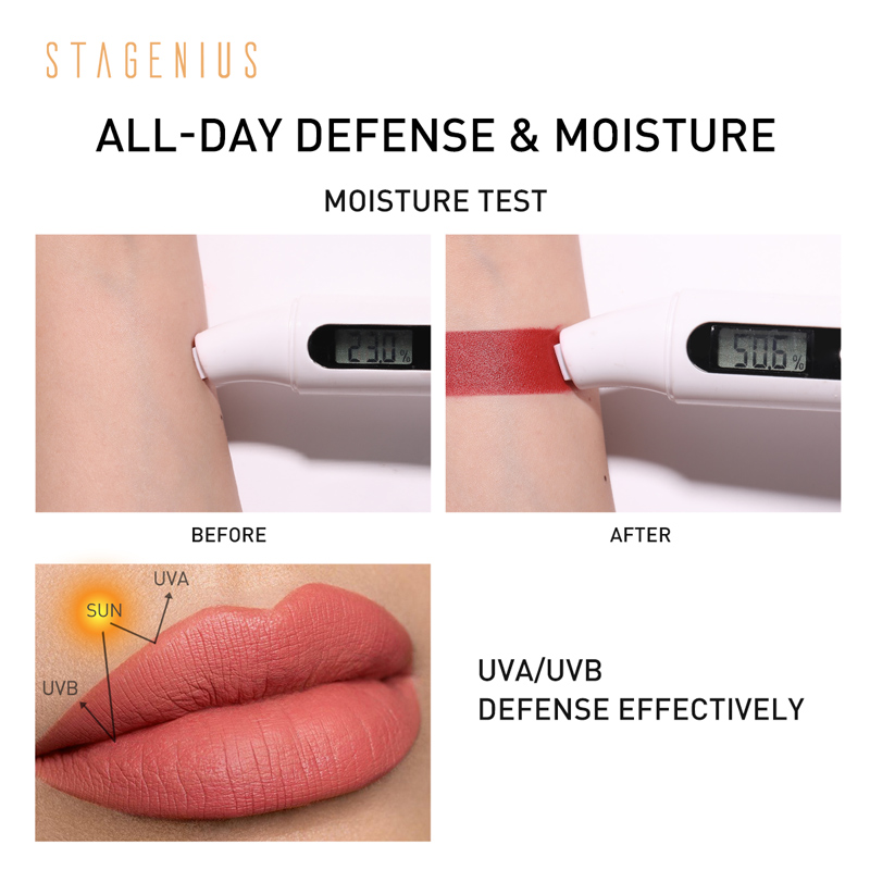 Stagenius Soulmatte ลิปสติก เนื้อแมตต์ กันน้ำ สี #4 - รูปที่ 3