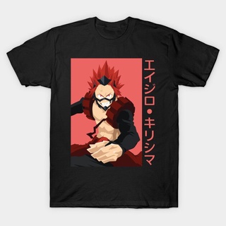 tshirtเสื้อยืดคอกลมฤดูร้อนเสื้อยืด ผ้าฝ้าย พิมพ์ลาย Eijiro Kirishima(3) สําหรับผู้ชายSto4XL