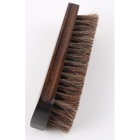 แปรงขนม้าสำหรับขัดรองเท้าหนังและเครื่องหนัง(ด้ามใหญ่)17CM.