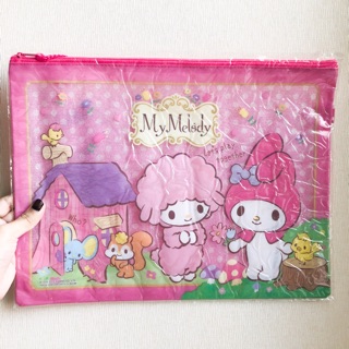 แฟ้มซิป ลายmymelody ลิขสิทธิ์แท้sanrio