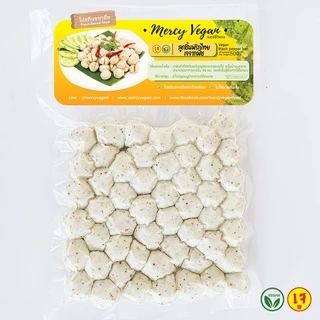 ลูกชิ้นพริกไทยเจ จากพืช - Mercy Vegan อาหารเจแช่แข็ง มังสวิรัติ ลูกชิ้นเจ Vegan Meat Ball