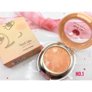 Etude house peach blush บรัชออนฉ่ำวาว