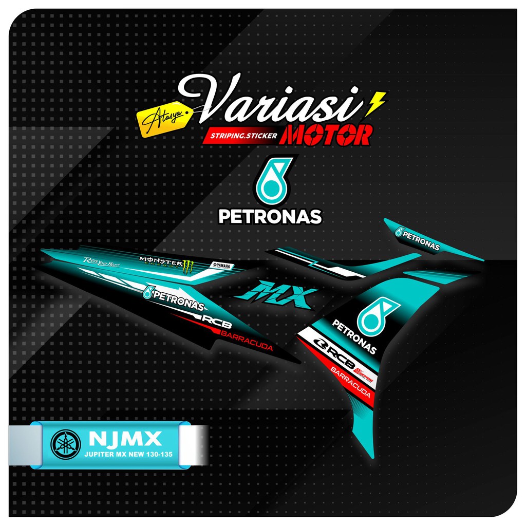 สติ๊กเกอร์ VARIATION VARIATION YAMAHA JUPITER MX NEW 130-135 PETRONAS GRAPHICS