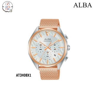 ALBA Quartz นาฬิกาข้อมือผู้ชายTokyo Neon รุ่น AT3H08X, AT3H08X1 (สินค้าใหม่ ของแท้ มีรับประกัน)