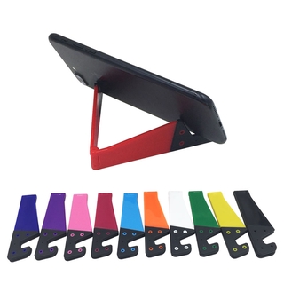 Universal Mobile Phone Holder Plastic Foldable Portable Colorful Super Light Thin Tabletop Phone Stand