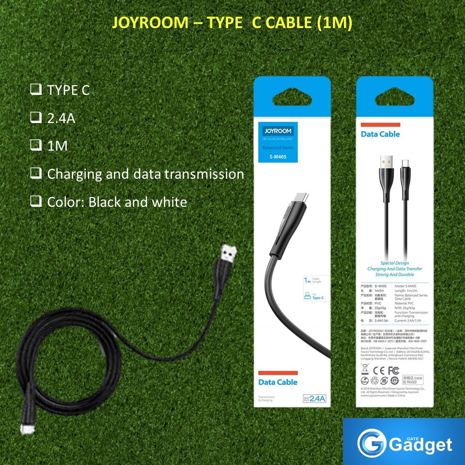 JOYROOM TYPE C USB 1m 2.4A Data USB Cable type c usb และชาร์จ