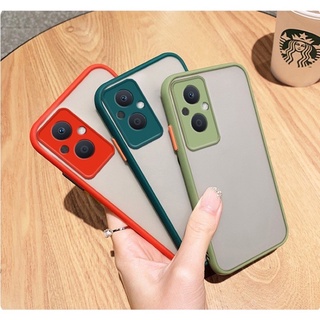 [ส่งจากประเทศไทย] ขอบสีผิวด้าน Case OPPO A96 5G เคสกันกระแทก ขอบนิ่มหลังแข็ง Oppo เคสมือถือ