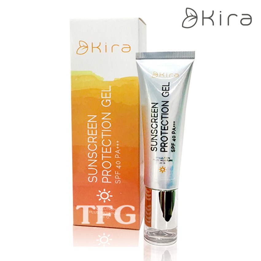 Kira Sunscreen Protection ค ร า คร ม ก นแดด Spf40 Pa ส ตร เจล ไม ม ซ ล โคน สำหร บ ผ วแพ ง าย 20ml Shopee Thailand