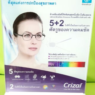 เลนส์ตัดแสงสีฟ้า Crizal  PREVENCIA  ** แถมน้ำยาเช็ดแว่นตา**