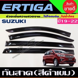 คิ้วกันสาด กันสาดประตู สีดำเข้ม ซูซุกิ เอติก้า Suzuki Ertiga2019-2022