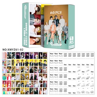 การ์ดโลโม่ โฟโต้การ์ด แบบ 2 ด้าน 60 ชิ้น/กล่อง ขนาดรูป 8.5×5.5 ซม. BTS Butter,Festa,BLACKPINK, บีทีเอส รูปภาพอัลบั้ม