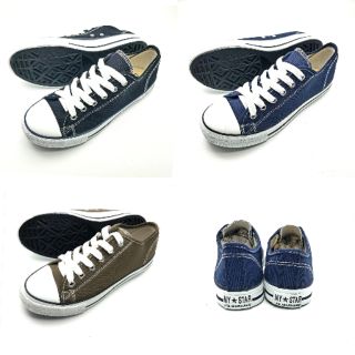 Mashare191 ทรง Convers สีดำ กรม เกรย์ 37-43