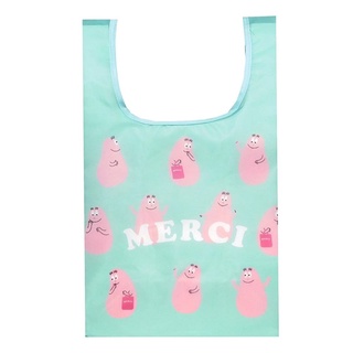 Barbapapa Eco Bag : ถุงบาบ้าปาป้า (สีฟ้ามิ้นต์)