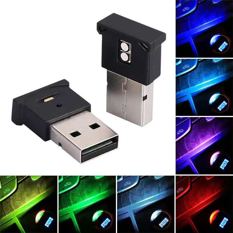 ไฟบรรยากาศในรถยนต์ USB ตกแต่งกลางคืนแบบพกพา อเนกประสงค์
