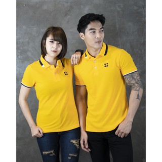 [ลดล้างสต๊อค] เสื้อโปโล สีเหลือง แยกชาย-หญิง เนื้อผ้านิ่ม พอดีตัว สีไม่ตก ผ้าไม่หด ใส่สบาย รุ่นปกขลิบตัด