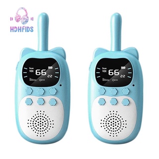 Walkie-Talkie, 3KM Childrens Walkie Talkie Parent-Child Interactive LED Light with Waterproof USB Charging Pink Blue