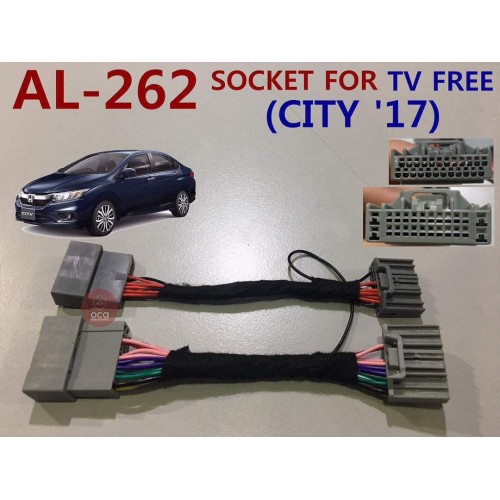 HONDA CITY 2017 TV ฟรี Park เบรค ByPass Cable Video In Motion