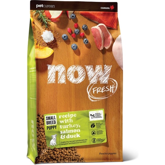 อาหารสุนัข Now Fresh สูตร Small Breed Puppy Turkey, Salmon & Duck สำหรับลูกสุนัขพันธุ์เล็ก ขนาด 1.59 kg