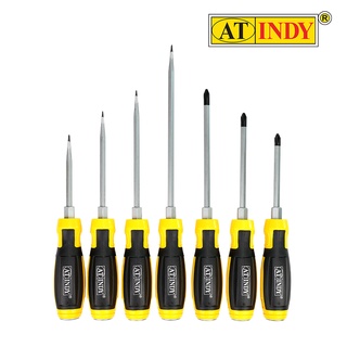 AT INDY 7PCS Screwdriver Set ไขควงแบนแฉก 7 ตัวชุด AB500