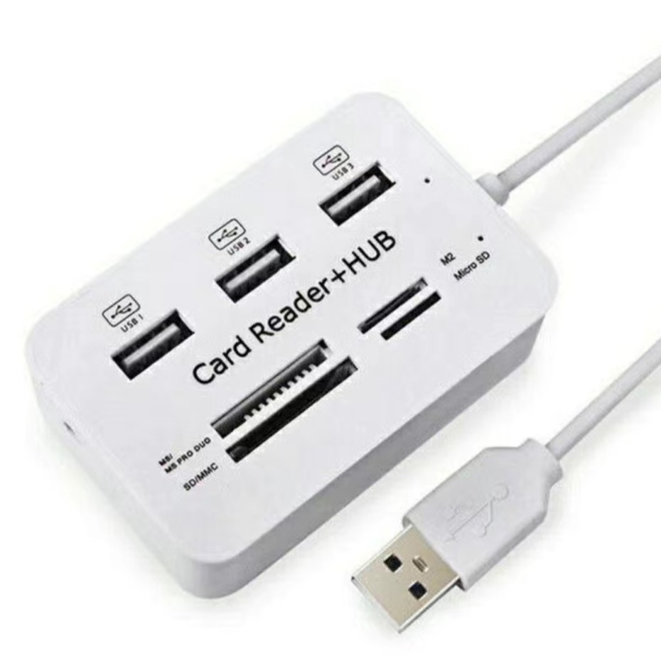 usb 2.0 hubs 3 พอร์ต usb hub combo การ์ดรีดเดอร์