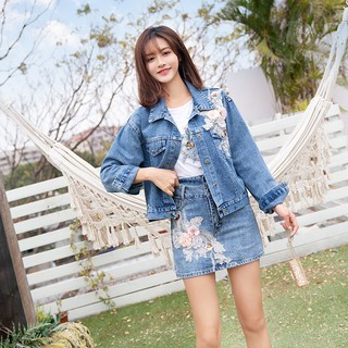 แจ๊คเก็ตยีนส์สวยๆ งานฟรีไซส์ รีบเลยจร้า