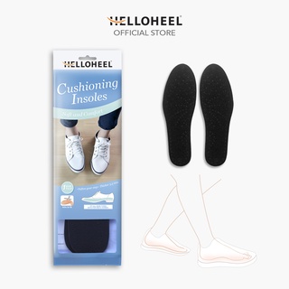 Helloheel แผ่นรองพื้นในรองเท้า รุ่นธรรมดา เพื่อความนุ่มสบาย Cushioning Insoles for The Comfort of All Types of Shoes