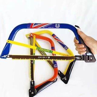 โครงเลื่อยคันธนู ขนาด 12 นิ้ว พร้อมใบเลื่อย 1 ชิ้น HORSE SHOE bow saw โครงเลื่อย เกือกม้า เลื่อยชัก เลื่อยตัดไม้