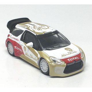 Norev Citroen DS3 WRC Abu Dhabi no.1 โมเดลรถเหล็กสะสม 1/64 (ยาว 7.5 cm) นอกแพค