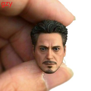 1/12 tony stark head sculpt โมเดลตุ๊กตา iron man ของเล่นสําหรับเด็ก 6