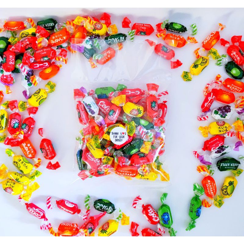 🍬ลูกอมบอลลูนฟรุตตี้🍇 รสผลไม้รวม🍎เม็ดใหญ่เต็มคำ➡️ได้เยอะ 💥สุดคุ้ม 150กรัม