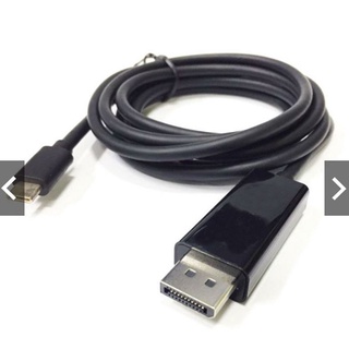 สายอแดปเตอร์ USB C ไป DisplayPort Type C DP 4K 60Hz ขนาด 6 ฟุต (1.8 ม.)ตัวผู้ สีดำ