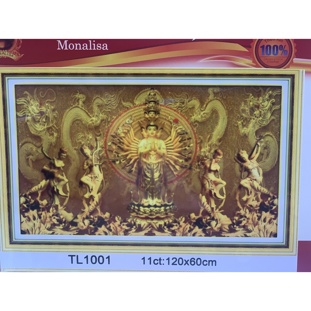 ภาพวาดปักพระพันมือ TL1001