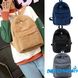 ay - women กระเป๋าเป้สะพายหลังผ้าลูกฟูก rucksack