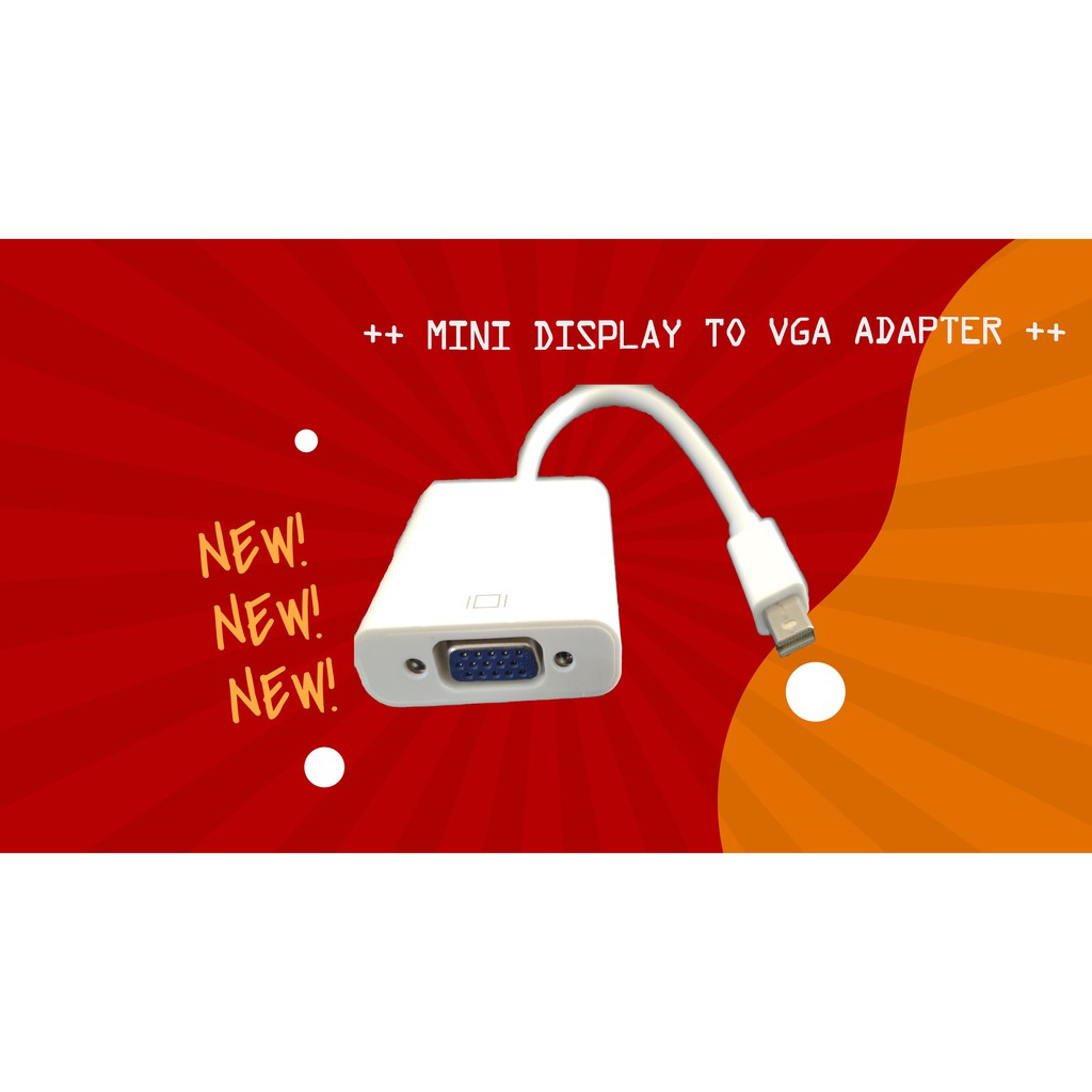 Mini Display to VGA Adapter / Mini Display แปลงเป็น VGA Adapter
