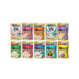 Nekko เพ้าซ์ [ยกโหล] อาหารเปียกแมวเน็กโกะ 70g. [โหล]