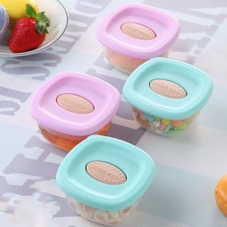 4Pcs/Set กล่องเก็บอาหาร 4OZ 120ml/Pcs Baby Food Container Set