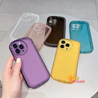 เคสโทรศัพท์มือถือแบบนิ่ม ใส กันรอยกล้อง สีแคนดี้ สําหรับ Vivo Y16 Y02S Y75 Y55 Y55S 2021 5G Y72T Y35 Y22 Y22S 4G