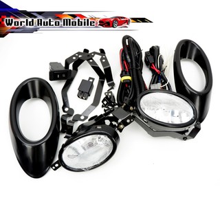 Fog Lamp Spot light + Cover สี Black Jazz Fit V-Tech Honda 4 ประตู ปี2007