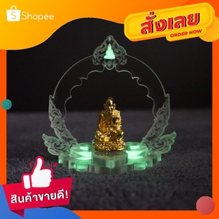 ซุ้มตั้งพระรูปหล่อ องค์ลอย เรืองแสงสีเขียว