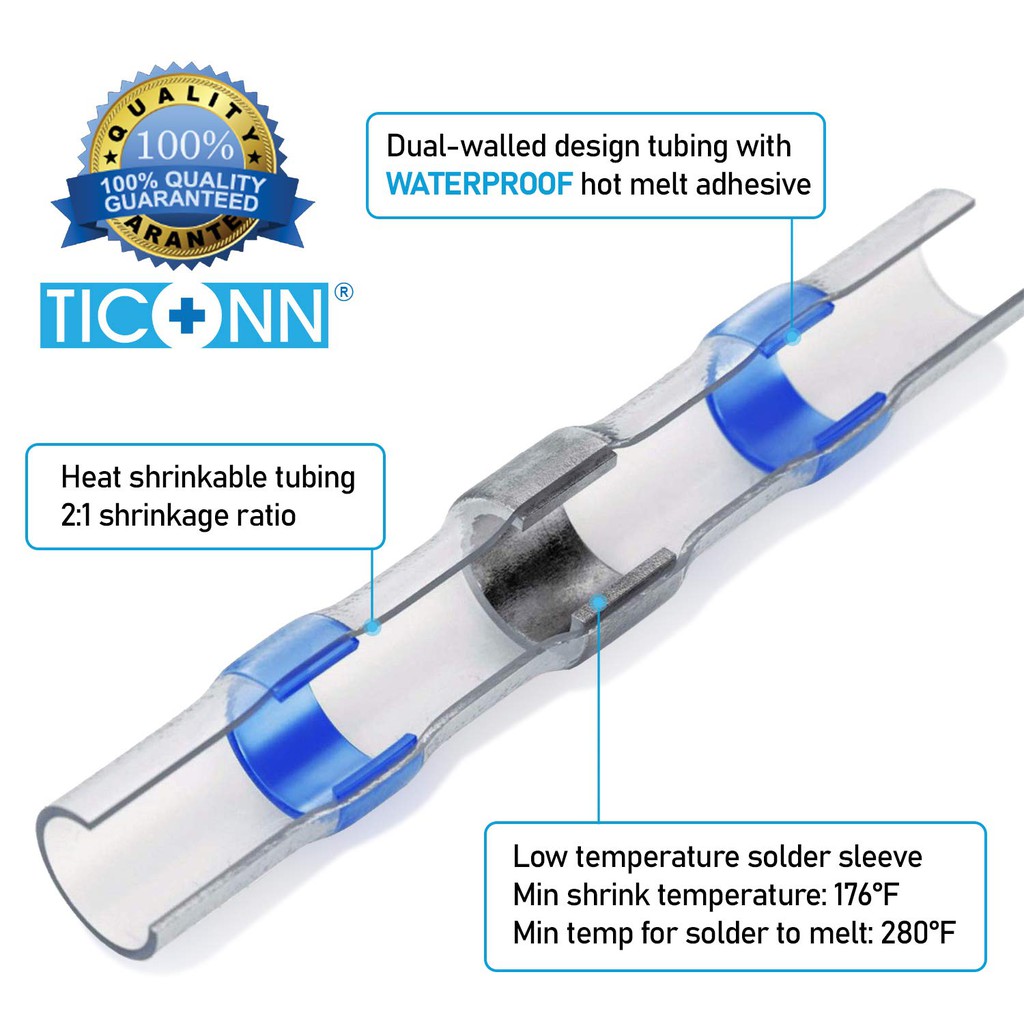[10 ตัว] ท่อหดแบบมีตะกั่วเชื่อมสายไฟ ฉนวนกันน้ำ Tin ring heat shrinkable terminal - รูปที่ 5
