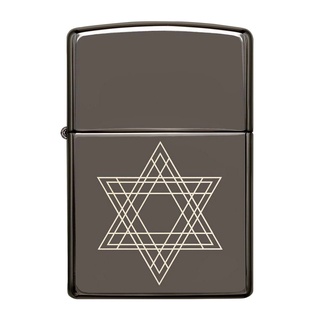 Zippo ไฟแช็กรุ่น 49685 Star of David ของแท้ รับประกันตลอดชีิวิต นำเข้าและจำหน่ายโดยตัวแทนจำหน่าย