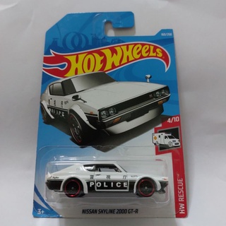 รถเหล็ก Hotwheels NISSAN SKYLINE 2000 GT-R POLICE (ib026)