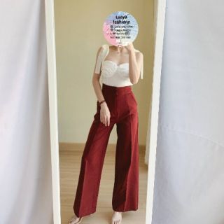 ❗พร้อมส่ง❗กระบอกเอวสูง​ 2​ กระดุม