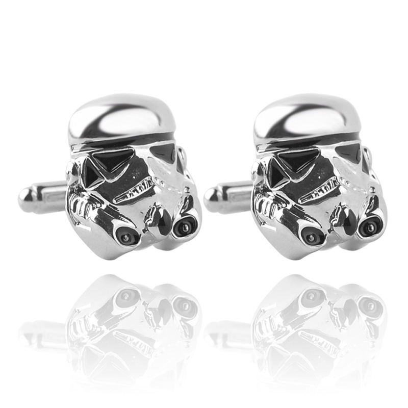 Movie Accessories Star Wars White Samurai French Cufflinks CUFFLINKS NEW Sleeve Studs Kid's Gifts