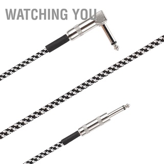 Watching You Guitar Cable Bass Effect Speaker Audio Connection Wire Electric Musical Instruments Parts