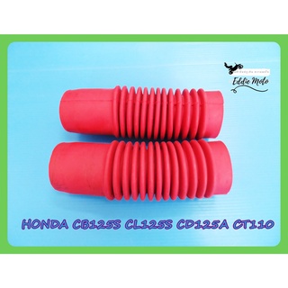 HONDA CB125S CL125S CD125A CT110 FRONT FORK RUBBER "RED"  // ยางหุ้มโช๊ค สีแดง สินค้าคุณภาพดี